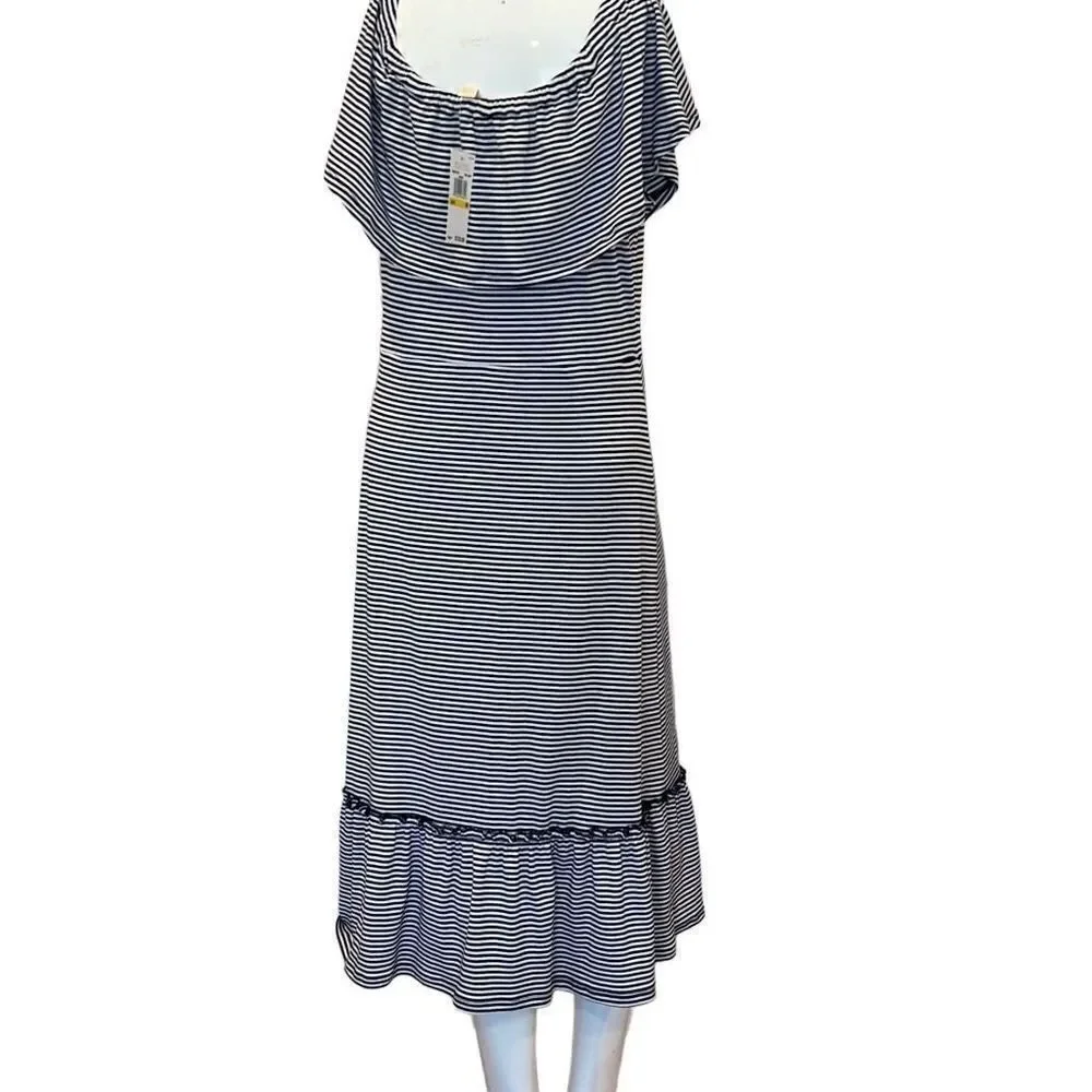 Michael Kors Off the shoulder MIDI dress Sz.M NWT
